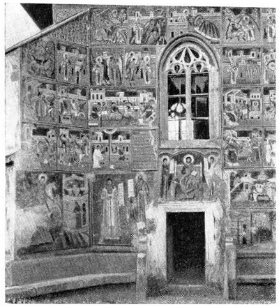 Монастырь Воронец. Церковь. Фрагмент западного фасада Монастырь Воронец. Церковь. Фрагмент западного фасада