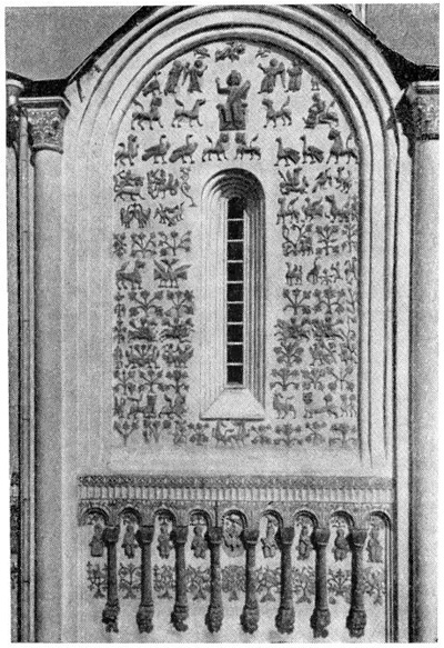 Владимир. Дмитриевский собор. Деталь западного фасада