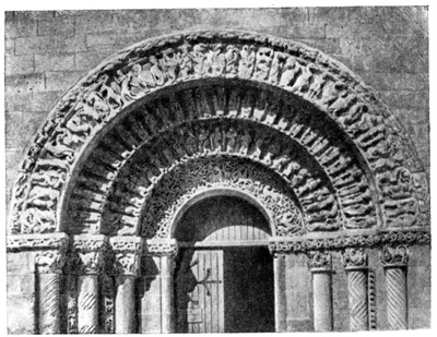 Ольнэ. Кладбищенская церковь, около 1135 г. Портал Ольнэ. Кладбищенская церковь, около 1135 г. Портал