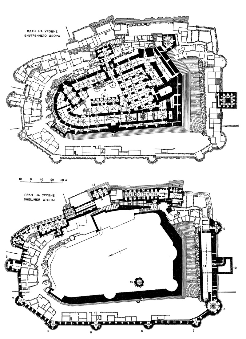 Крак-де-Шевалье. Планы
