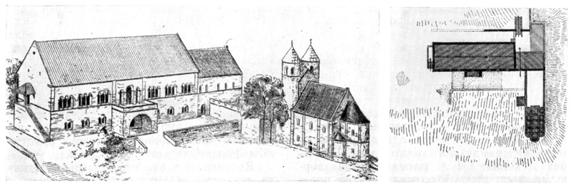 Гослар. Пфальц, XI—XIII вв. Реконструкция