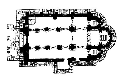 Ратес. Церковь Сан Педро, 1152 г.