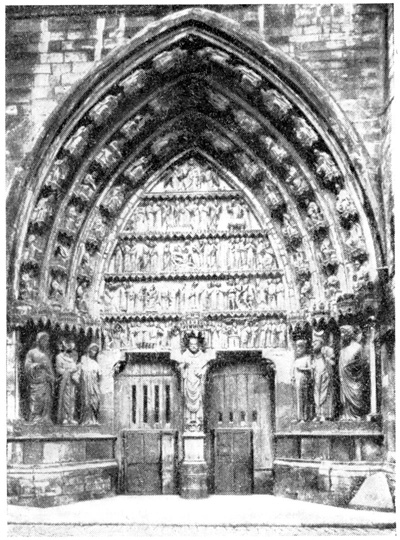 Реймс. Собор. Портал Сикста (северный трансепт), начало XIII в. Реймс. Собор. Портал Сикста (северный трансепт), начало XIII в.