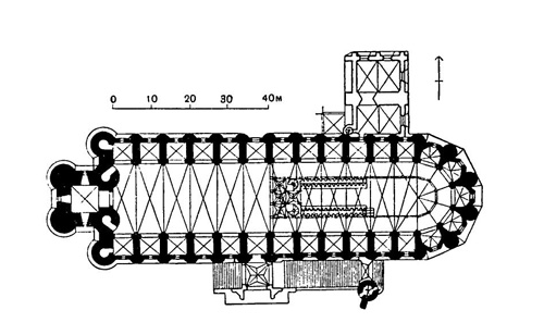 Альби. Собор, 1280—1400 гг. Альби. Собор, 1280—1400 гг.