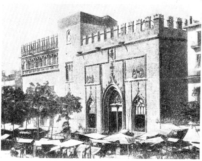 Валенсия. Биржа, 1483—1493 гг., архитекторы Педро Компте и Хуан Ивера Валенсия. Биржа, 1483—1493 гг., архитекторы Педро Компте и Хуан Ивера