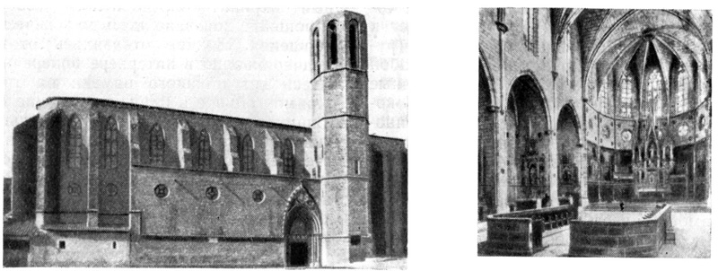 Барселона. Церковь монастыря Пелральбес, начата в 1321 г. Барселона. Церковь монастыря Пелральбес, начата в 1321 г.