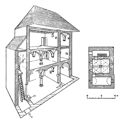 Прага. Жилой дом XII — начала XIII в. Реконструкция