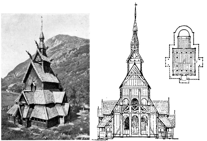 Боргунн. Церковь, около 1150 г.