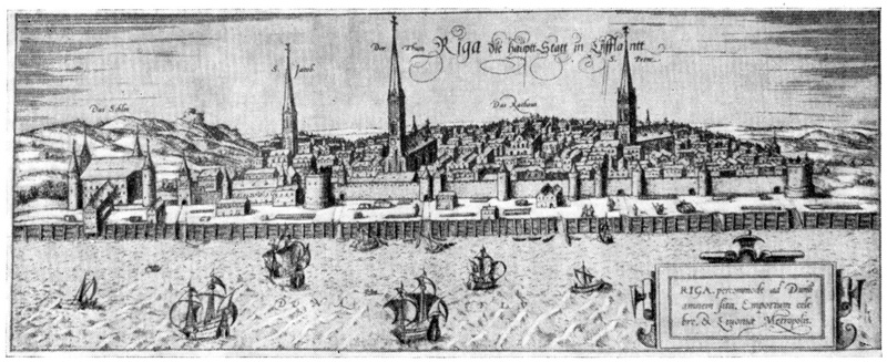 Рига. Гравюра XVII в.